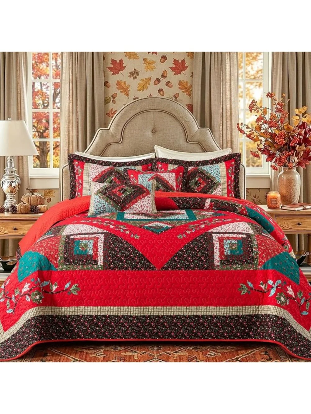 Lightweight Cotton California King Quilt - Cozy Farmhouse Bedspread for All